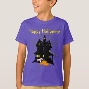 Halloween Haunted House Para Venda De T-Shirt De C