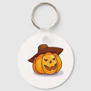 Halloween Jack-O-Lantern Chaveiro