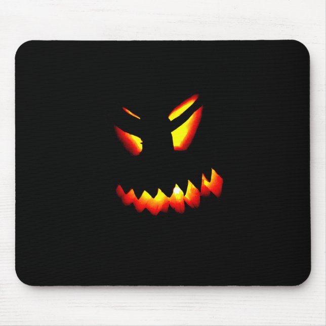 Halloween Jack-O-Lantern Face Mousepad (Frente)