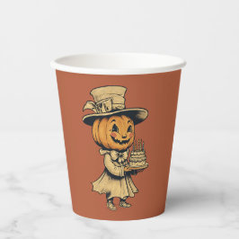Halloween Jack-o-lanterna em Laranja Paper Cups
