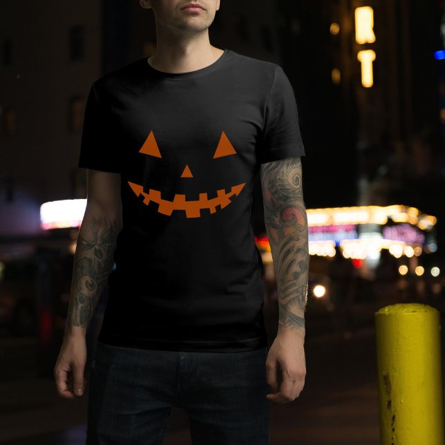 Halloween Jack O Lanterna Silhouette T-Shirt (Halloween Jack O Lantern T-Shirt)