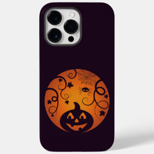 Halloween Jack ou lanterna abóbora face e aranha