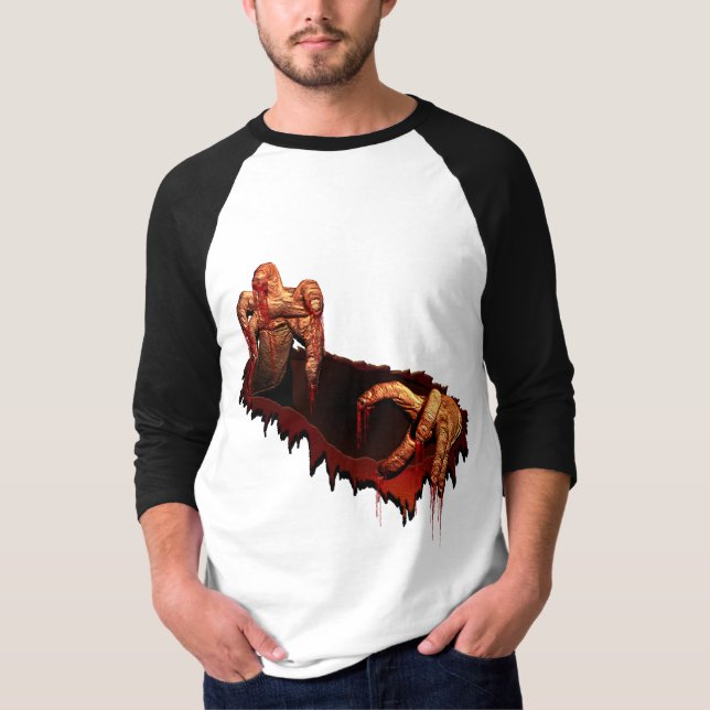 Halloween Jersey Camisa Horror Gory Zombie Shirt (Frente)