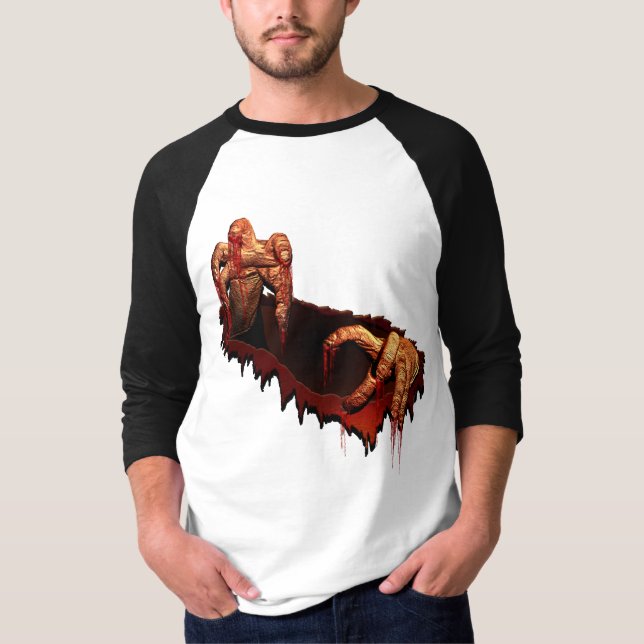 Halloween Jersey Camisa Horror Gory Zombie Shirt (Frente)