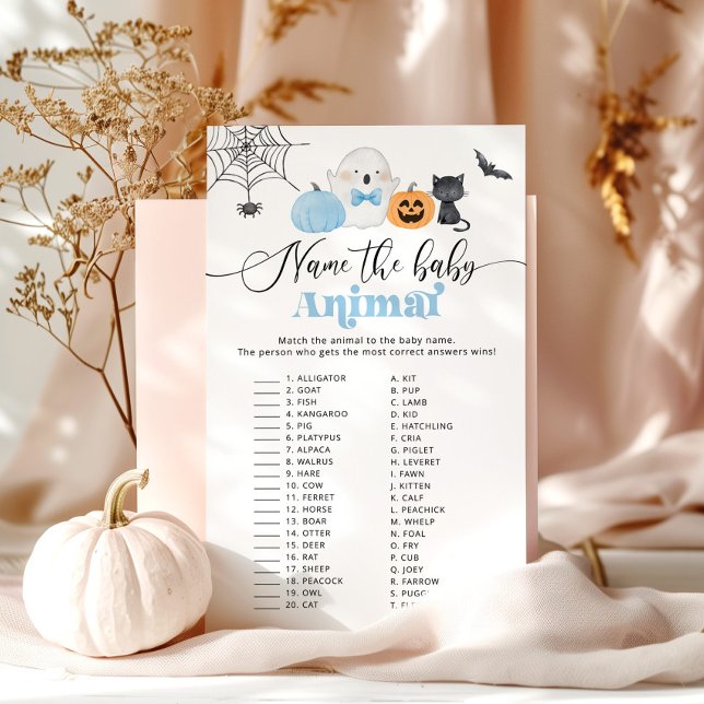 Halloween: Nome do jogo de chá de fraldas de bebês (Criador carregado)