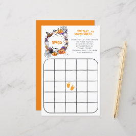 Halloween Pés Pequenos, Jogo de Bingo Doce e Louco