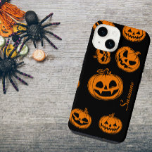 Halloween Pumpkin Pattern Phone 14 Case