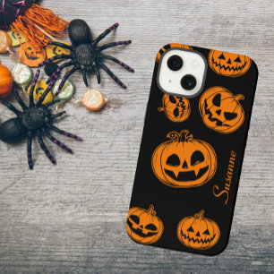 Halloween Pumpkin Pattern Phone 15 Case
