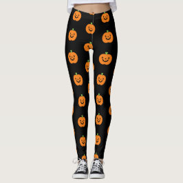 Halloween Pumpkins Leggings femininas