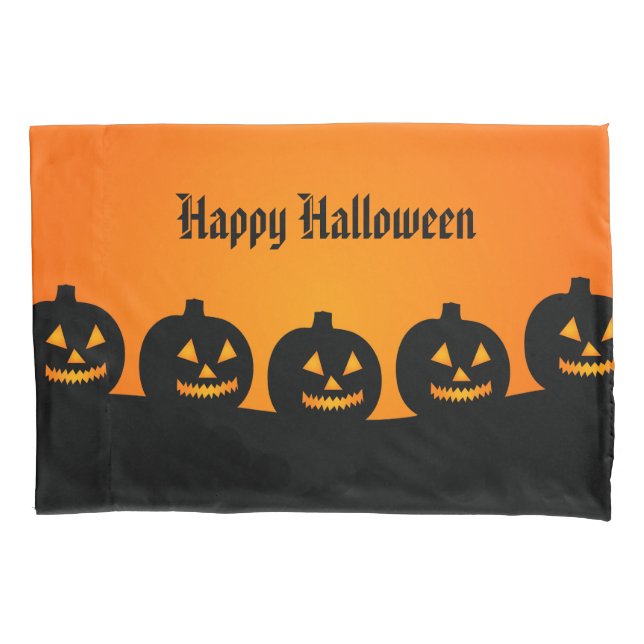 Halloween Pumpkins Pillowcase (Frente)