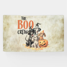 Halloween Scary Boo Cães Tripulantes Laranja Pumpk