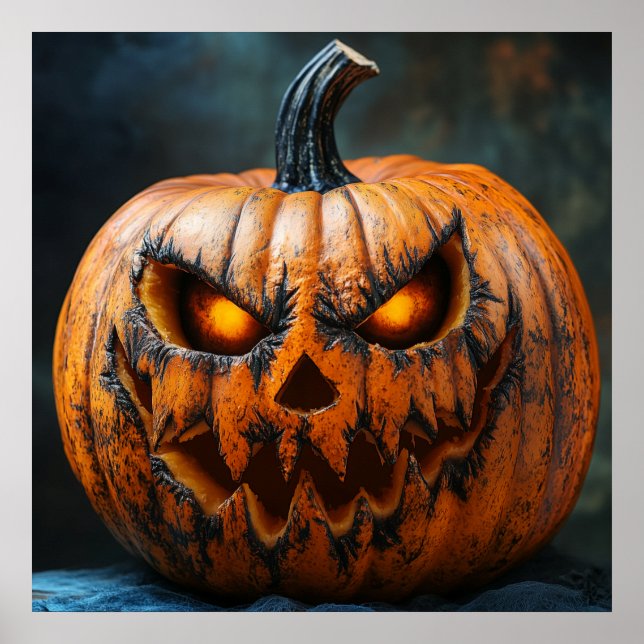 Halloween Scary Pumpkin Poster (Frente)