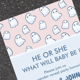 Halloween Sexo de bebê revela convite Fantasma Cuz