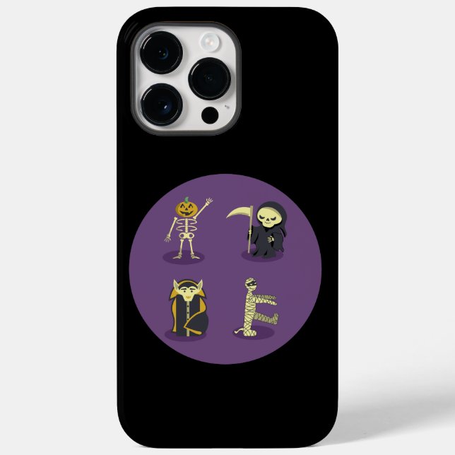 Halloween Skeleton Dracula Mummy Grim Reaper (Verso)