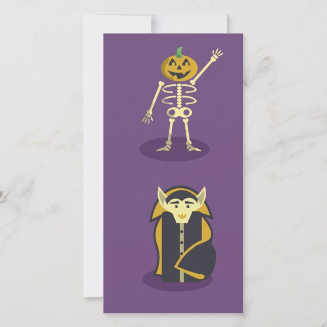 Halloween Skeleton Dracula Mummy Grim Reaper (Frente)