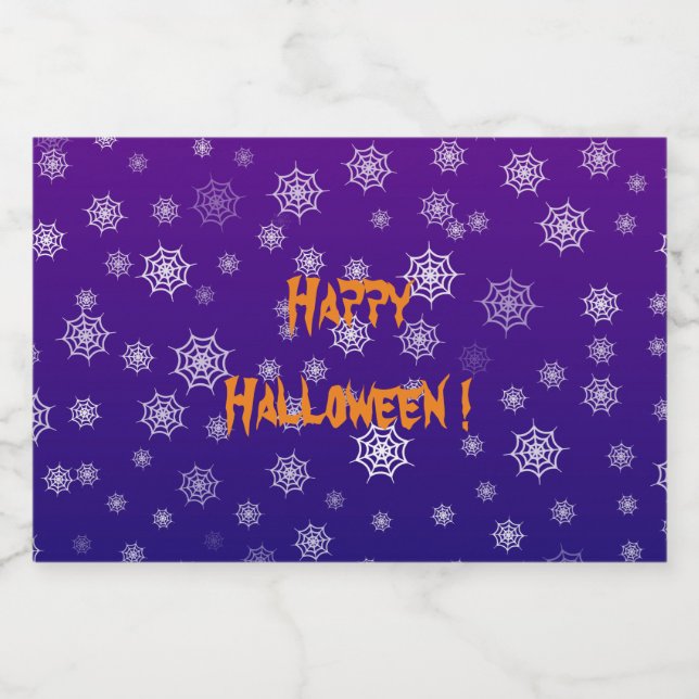 Halloween Spider Web (Rótulo Único)