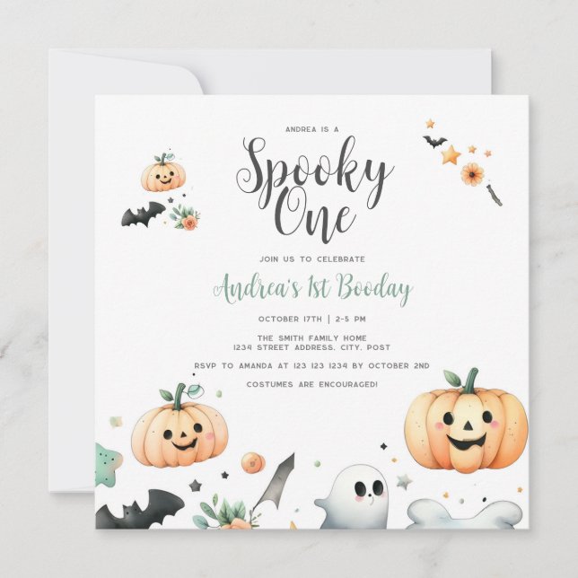 Halloween Spooky primeiro (Frente)