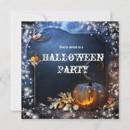Halloween Spooky Pumpkin Magic Convite de festas