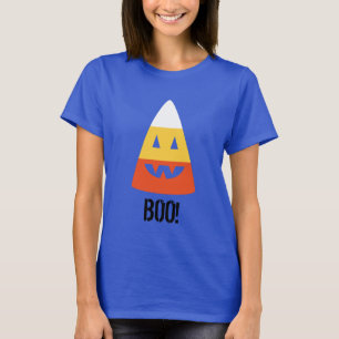 Halloween T Shirt BOO! Camisa T de milho doce