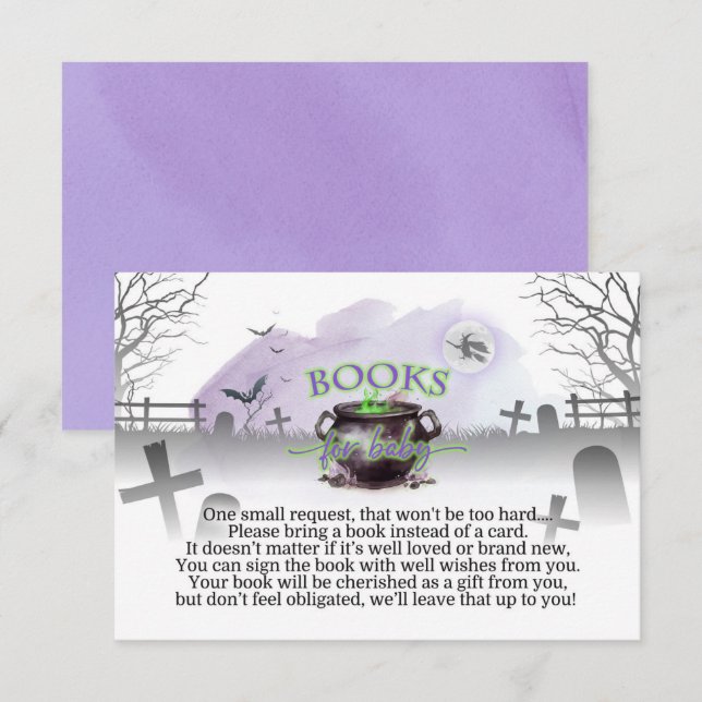 Halloween Um Bebê está criando livro Inserção (Frente/Verso)