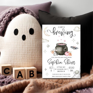 Halloween Um Bebê Está Fazendo Convite Ao Chá de f