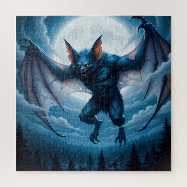 Halloween Vampire Bat Quebra-cabeça (Vertical)