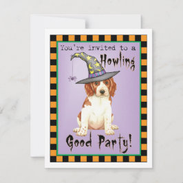 Halloween Welsh Springer Spaniel Convite
