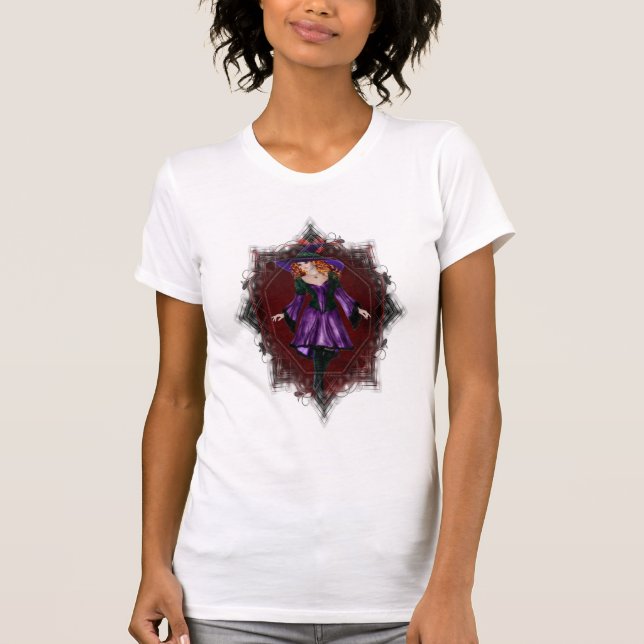 Halloween Witch 2 Fantasy Magic T-Shirt (Frente)