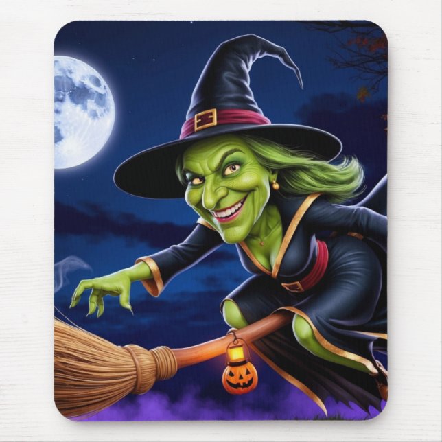 Halloween/Witch Mouse Pad (Frente)