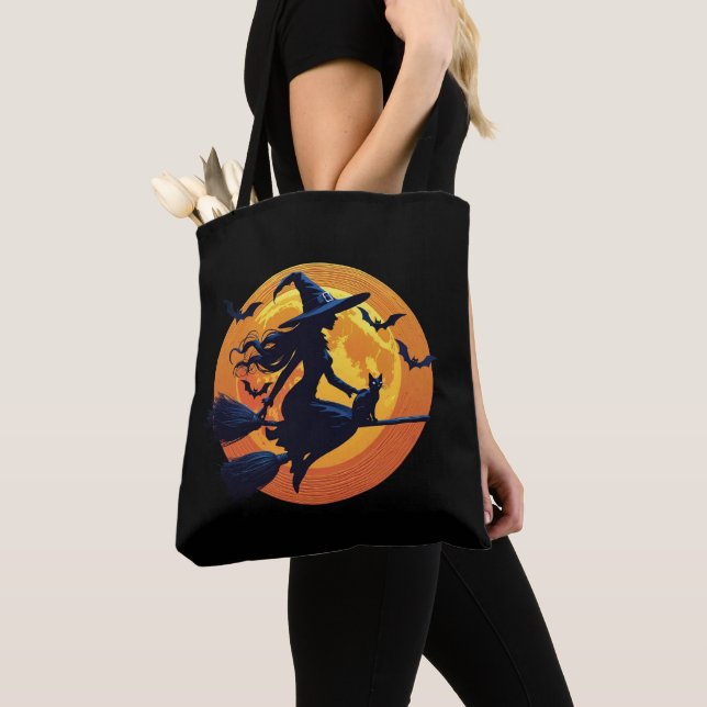 Halloween Witch Tote Bag Na moda Hallowen (Close Up)