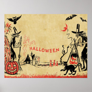 Halloween Witches Poster
