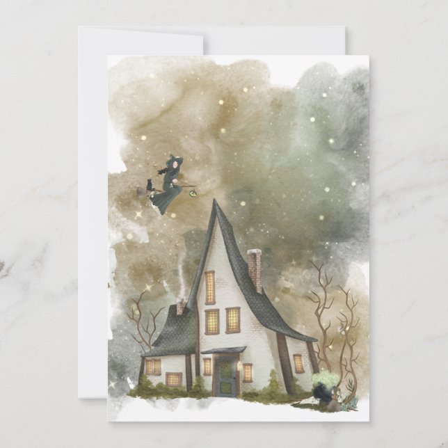 Halloween Witness Convite de festas (Verso)