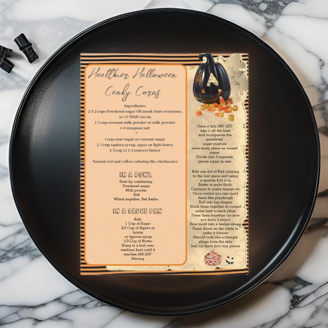 HALLOWEH HEALTHIER CANDY RECIPE | Cartão Postal (Criador carregado)