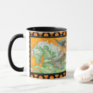 HALLOWS a laranja COMBINADO do preto da CANECA da
