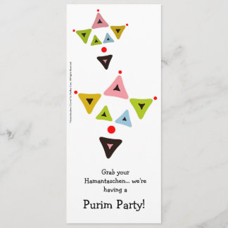 Hamantaschen Clowns convite de festas de Purim