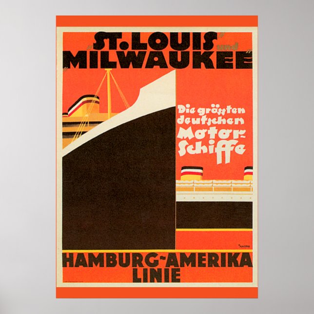 Hamburg-America Linie Poster (Frente)