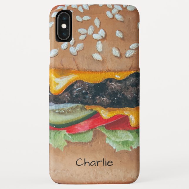 Hamburger Ilustração capas de telefone de nome per (Verso)