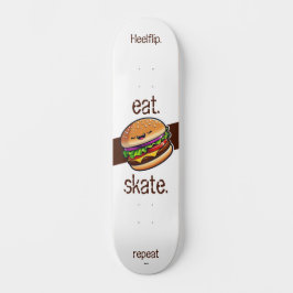 Hamburger kawaii "eat skate repeat"