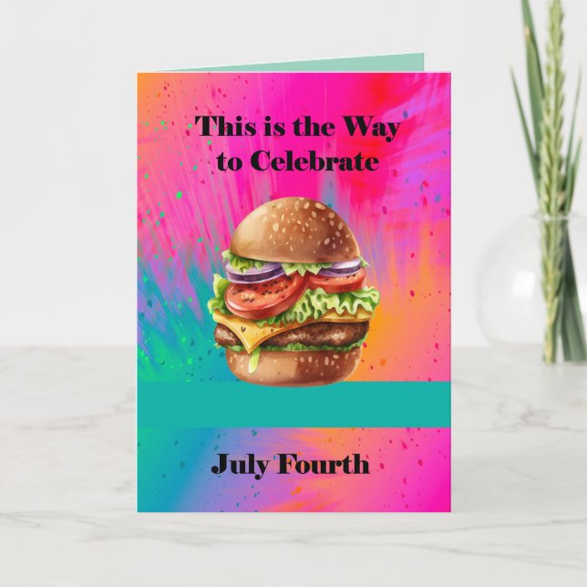 Hamburger no Quarto Cartão (Frente)