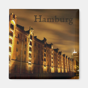 Hamburgo - cidade de memória com noitada íman -