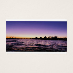 Hamburgo Harbor Silhouette Sunset