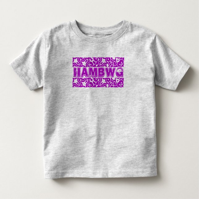 HAMbWG 8 cores - Camiseta de Conforto de Hanes (Frente)
