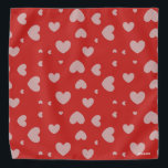 HAMbWG - Bandana - Corações - Cinzas com qualquer<br><div class="desc">HAMbyWhiteGlove - Hearts Bandana - Cinza com qualquer cor!</div>
