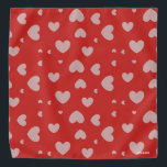 HAMbWG - Bandana - Corações - Cinzas com qualquer<br><div class="desc">HAMbyWhiteGlove - Hearts Bandana - Cinza com qualquer cor!</div>