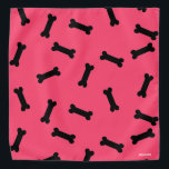 HAMbWG - Bandana - Ossos do Cachorro Preto com qua<br><div class="desc">HAMbyWhiteGlove - Doggy Bones Bandana - O fundo pode ser qualquer cor! Apenas escolha personalizar!</div>