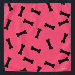 HAMbWG - Bandana - Ossos do Cachorro Preto com qua<br><div class="desc">HAMbyWhiteGlove - Doggy Bones Bandana - O fundo pode ser qualquer cor! Apenas escolha personalizar!</div>