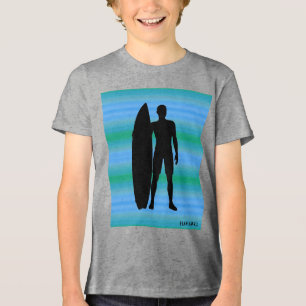 HAMbWG - camisa de T - inclinações do azul do Aq
