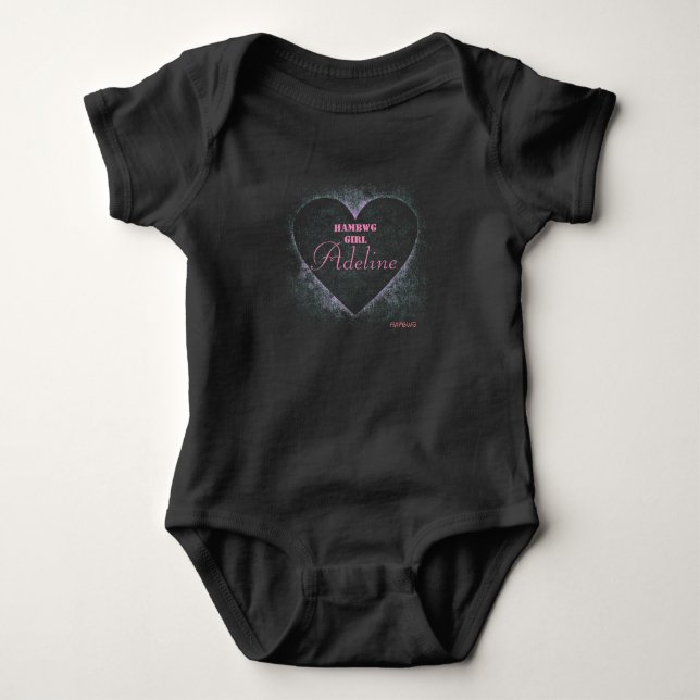 HAMbWG - Camisa do Coração ou Encaixe T-Sweet Baby (Frente)