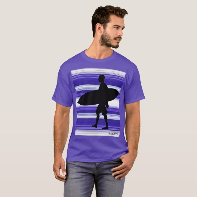 HAMbWG - Camisa T para crianças - Gradientes roxos (Frente Completa)