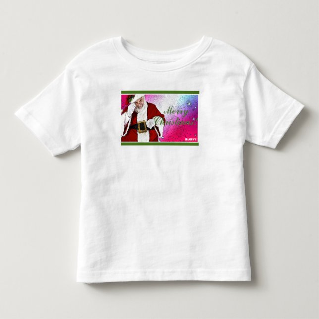 HAMbWG Camiseta Branca - Papai Noel (Frente)